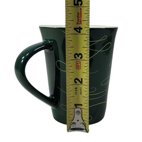 Starbucks Ribbon Swirl Mug Green 10fl oz Mermaid Siren Logo Christmas Tree 2020 - Picture 10 of 10